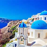 Penerbangan murah ke Santorini